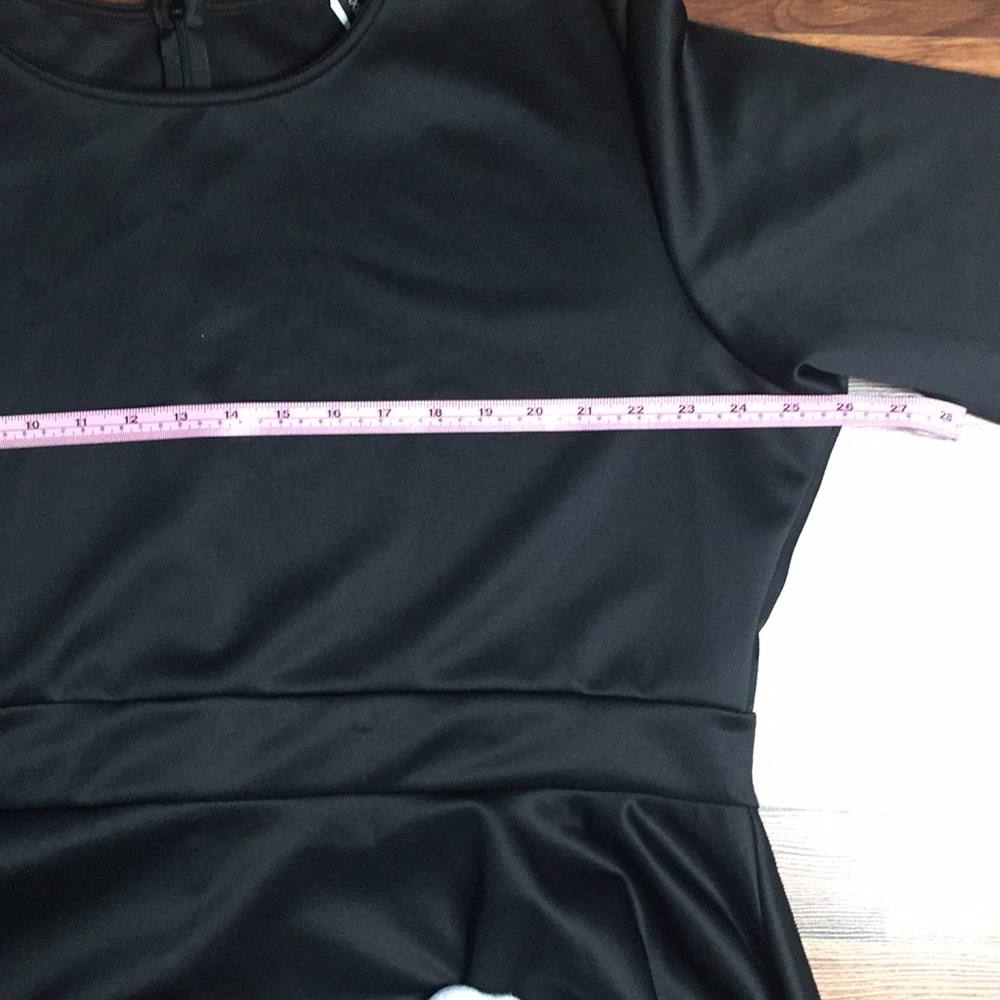 NWOT - Black Hi-Low Peplum Shirt 5X - Picture 3 of 3